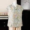 Datang Furen Chinese Style Half-Sleeve T-Shirt for Middle-Aged Women