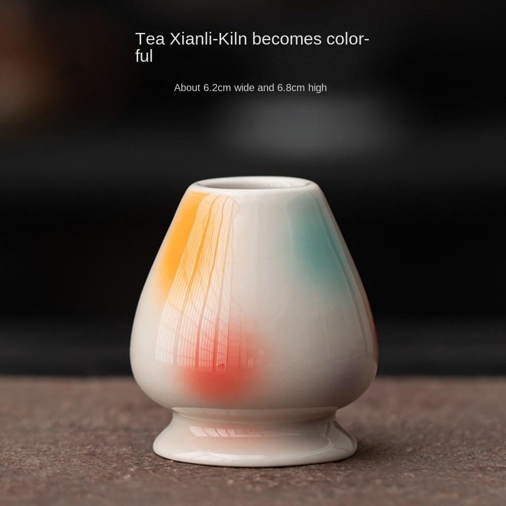 Suport neted pentru Matcha Ceramică Bambus Suport pentru Matcha Chasen pentru Accesorii Set de Ceai