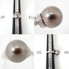 [Pre-owned] Pt900 Black Pearl/Diamond Ring / Size 11 / j67-10