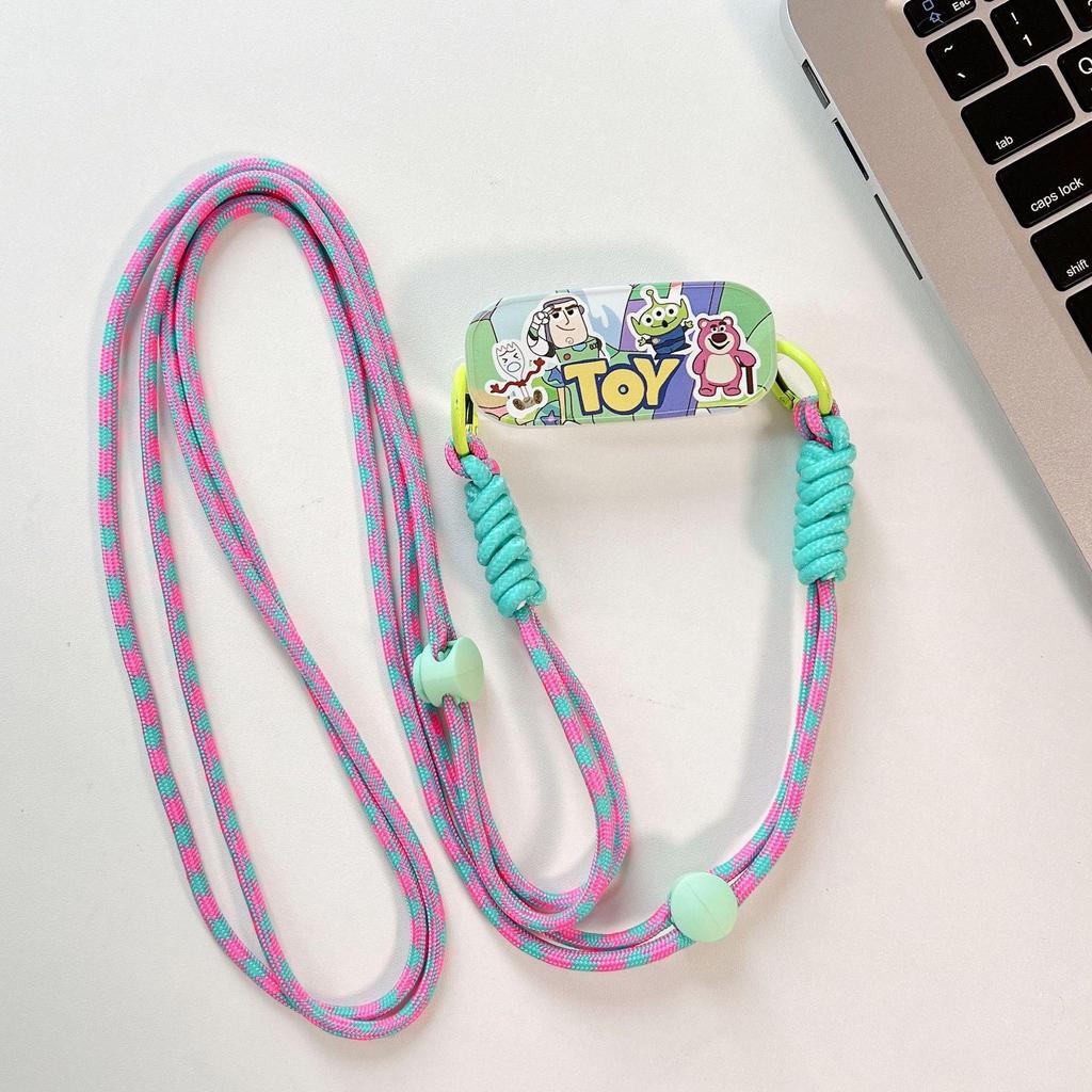 Adjustable Crossbody Cartoon Phone Case with Detachable Lanyard - Cute, Anti-Fall Design