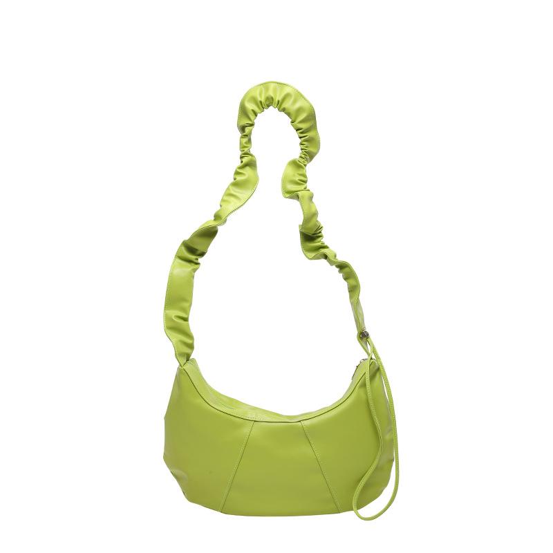 

Корейська ніша плісирована хмарна сумка універсальний темперамент проста приміська сумка для пельменів нова дівчина сумка-мессенджер великої місткості зелений