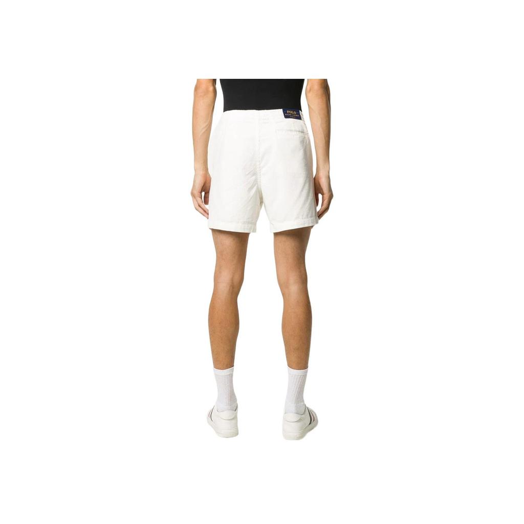 Polo Ralph Lauren SS22 Solid Corduroy Straight Leg Shorts Men shorts White 710800214-003