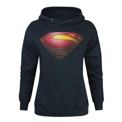 Womens/Ladies Man Of Steel Logo Hoodie