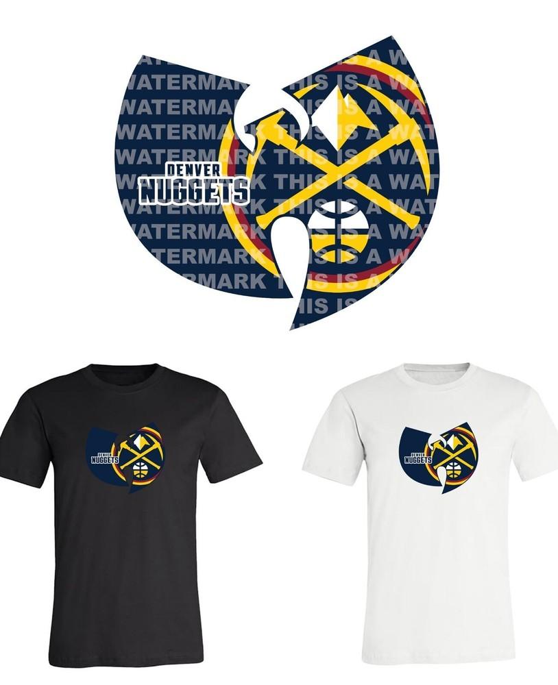 Футболка с логотипом команды NBA Denver Nuggets Wu Tang Детская - 6XL!!! Футболка Unisex S