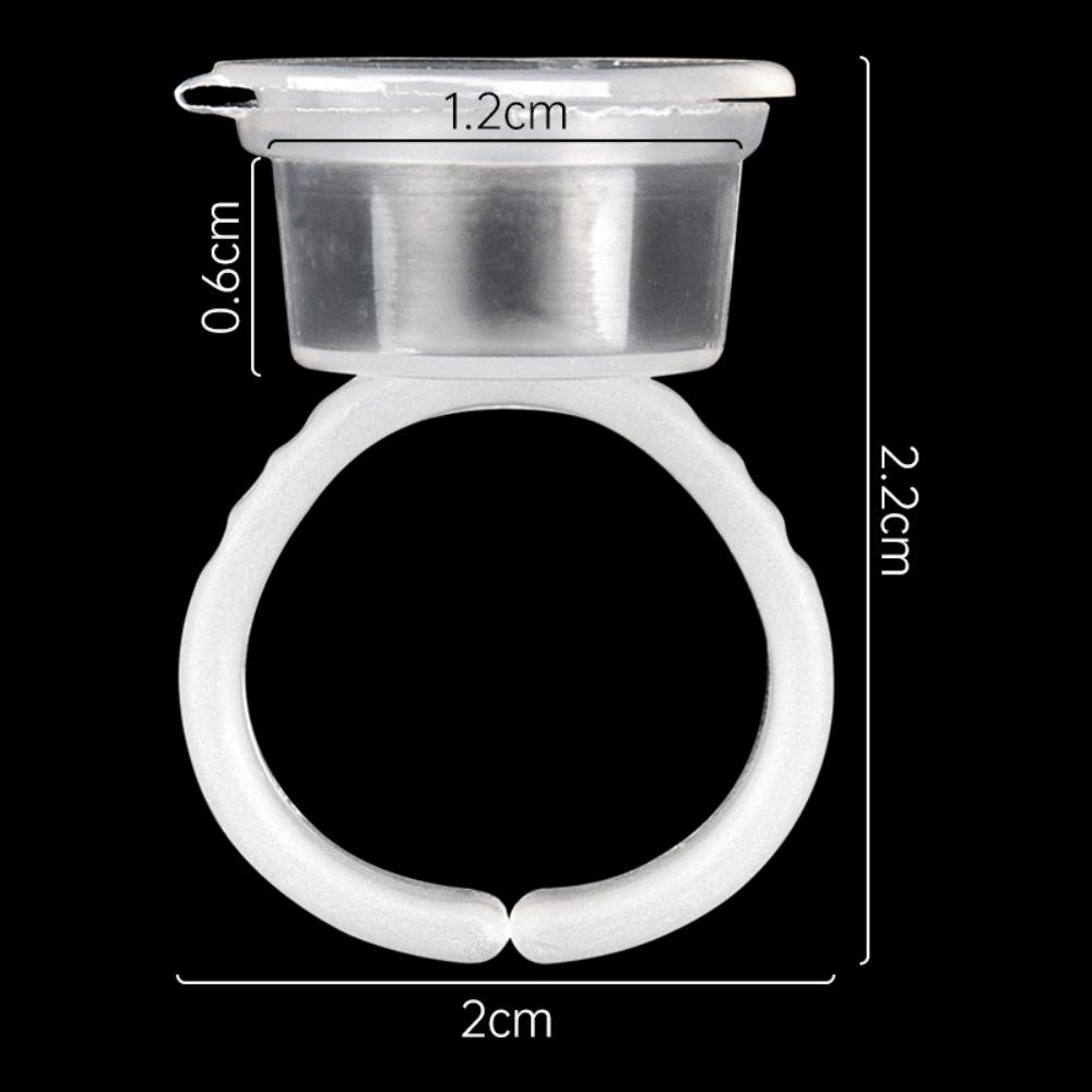 

50 шт. с крышкой, кольца для чернил для татуировки, пластиковые контейнеры для пигмента для татуировки, аксессуары для татуировки 01