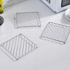 Square Metal Pot Mat Coasters Heat Insulation Pad Bowl Dish Casserole Hot Pot Table Cookware Holder Placemat Kitchen Tools
