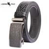 Belt Men's Business Toothless Automatic Belt Men's Crocodile Pattern Durable Leather High-end Trousers Genuine