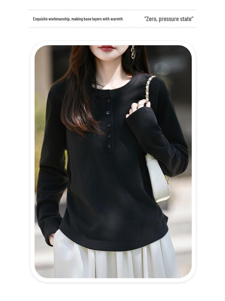 Haut Tricot Manches Longues Plissé Haut de Gamme pour Femme - Col Rond, Tendance & Confortable pour l'Automne/Hiver