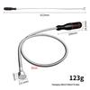 JGF Telescopic Magnetic Pickup Tool with Square & Round Mirror, Flashlight Head