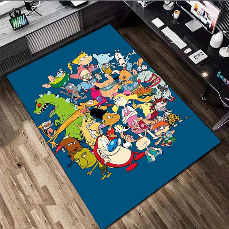 Monster Friends Carpet Office Decorative Carpet For Living Room Bedroom Door Mat Floor Rug Computer Chair Area Rug Perfect Holiday Gift