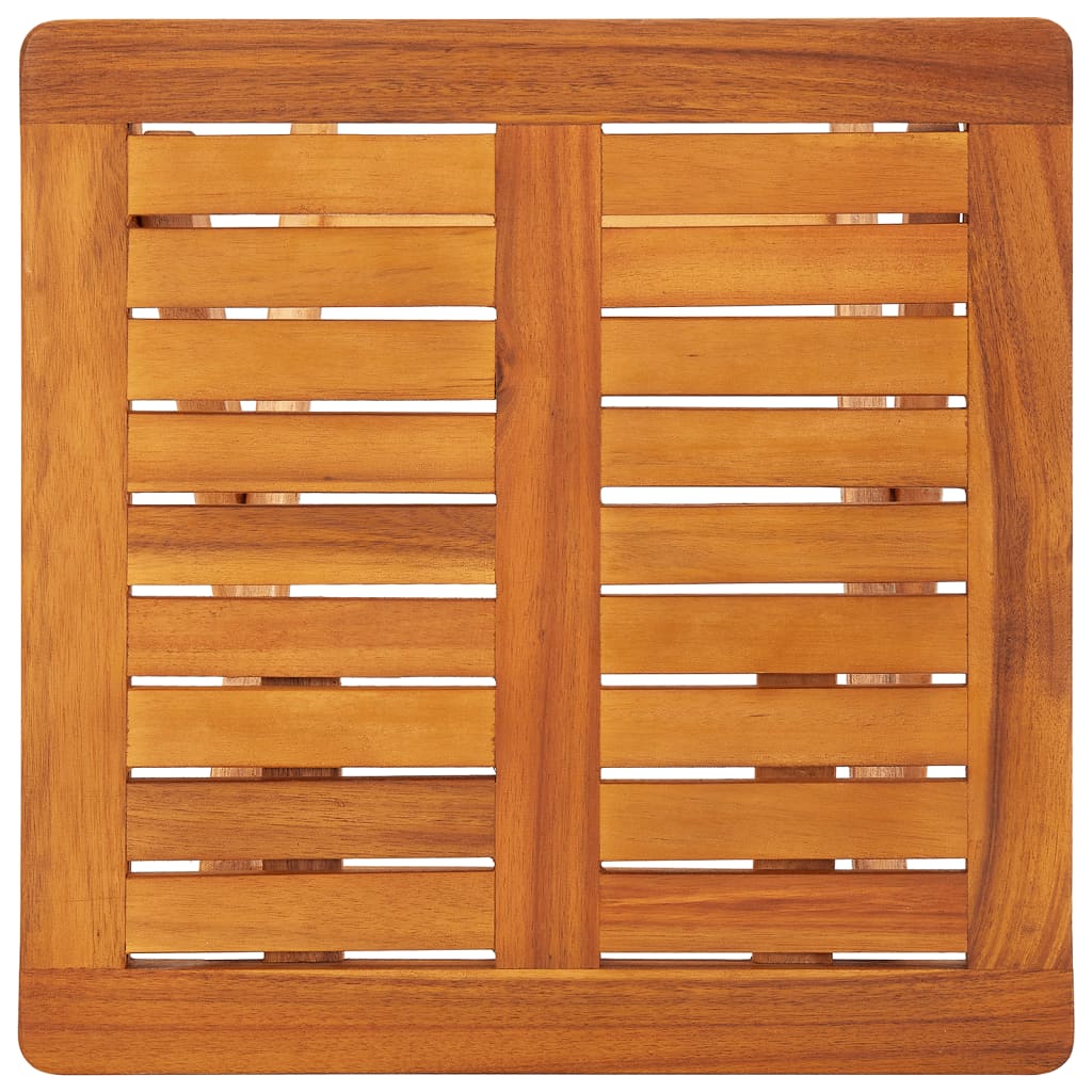 2 Piece Sun Lounger Set with Table and Cushions Solid Acacia Wood