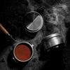 MUVNA Espresso tamper V2, pomalu se vracející kávový tamper s nerezovou vlnitou základnou pro portafiltry 51 mm / 53 mm / 58 mm