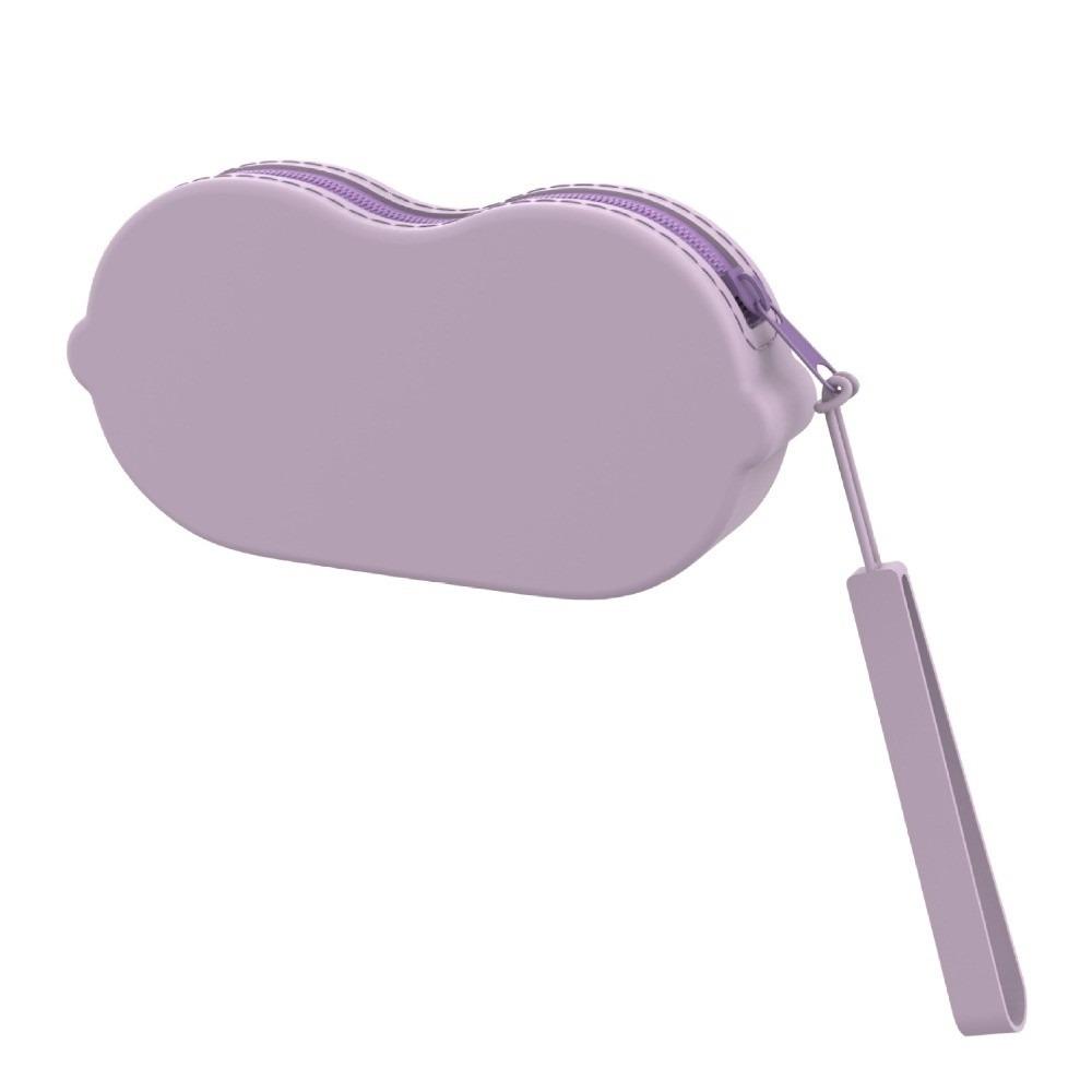 Solid Color Silicone Glasses Bag Zipper Closure Eyewear Organizer Cosmetic Pouch Trendsetters