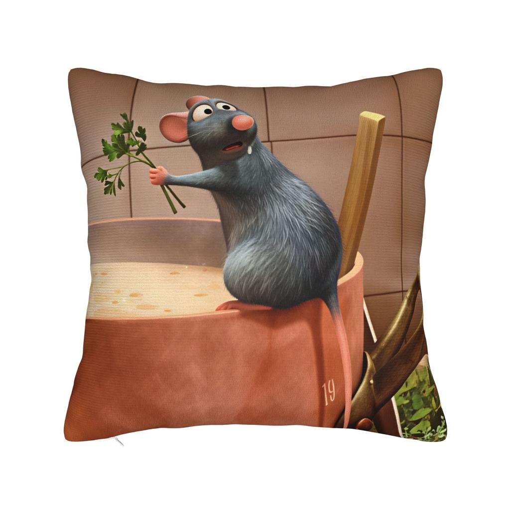 Pillow Cover Ratatouilles Graphic Cushion Cover Cute Funny Pillow Case For Sofa Car Home Decor Pillowcases