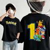 New summer Pokémon Tshirt casual printed shortsleeved shirt fashionable street style top suitable for both men and women