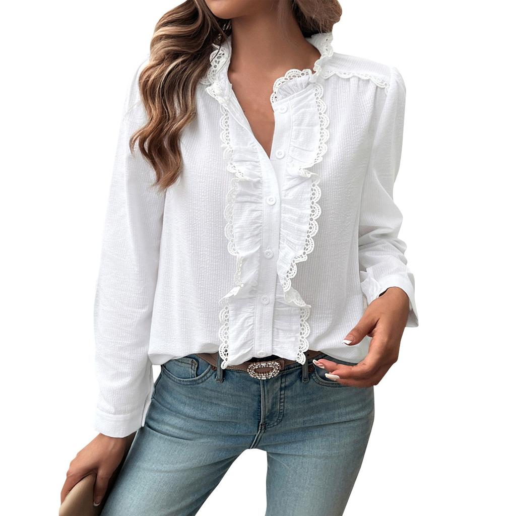 Women's Casual Elegant Comfortable Round Neck Long Sleeve Temperament Contrast Color Striped Shirt Top