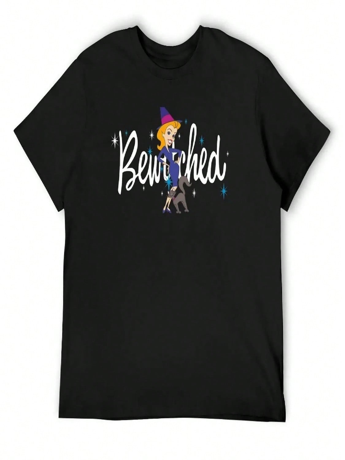 Bewitched s Samantha And Her Kitty T-Shirt Man T-Shirt Aesthetic Clothing Funny T-Shirt Clothing For Men S разноцветный