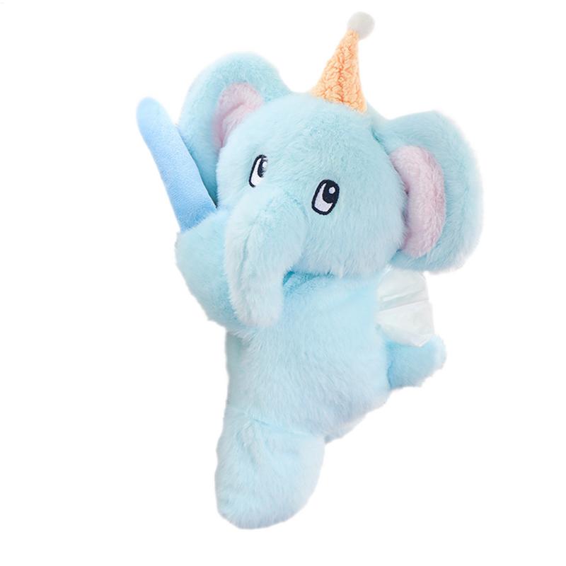 

Tissue Box For Car Cartoon Elephant Cute Tissue Box Decorative Plush Toy Automobile Interior Accessories For RV Truck Seatback China Mainland