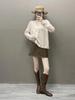 Women's Versatile V-Neck Cashmere Sweater - Loose Fit, Buttoned, Lazy Style Knitwear for Autumn/Winter