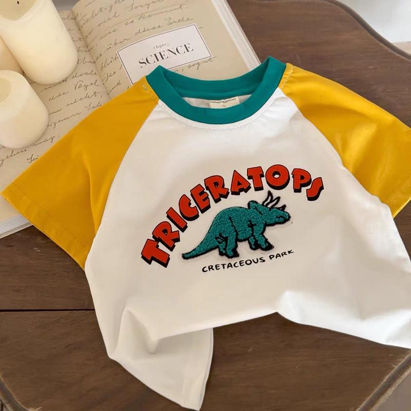 Summer 2026 Pure Cotton Cartoon Short-Sleeve T-Shirt for Kids - Cute Casual Tops for Boys and Girls