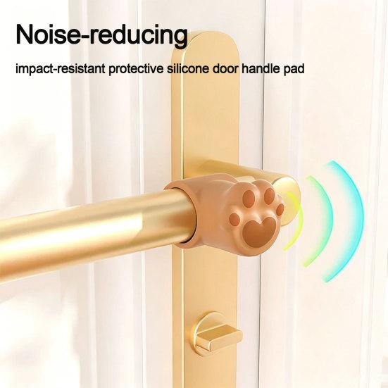 Silicone Flower Door Bumper Adhesive Free Door Handle Stopper Wall Protector Soft Shock Absorbing Door Stops Anti-collision Pad Decorative Cushion
