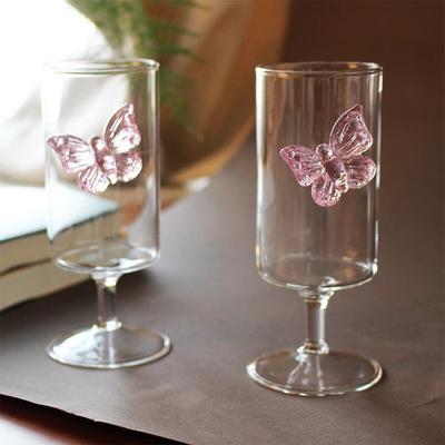ZISIZ Butterfly Glass Teapot Set