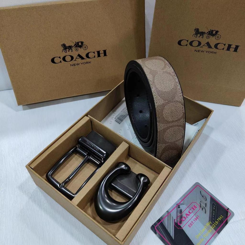 Cinturón de Cuero Clásico de Doble Cara para Hombre - Estilo Versátil para Negocios y Casual