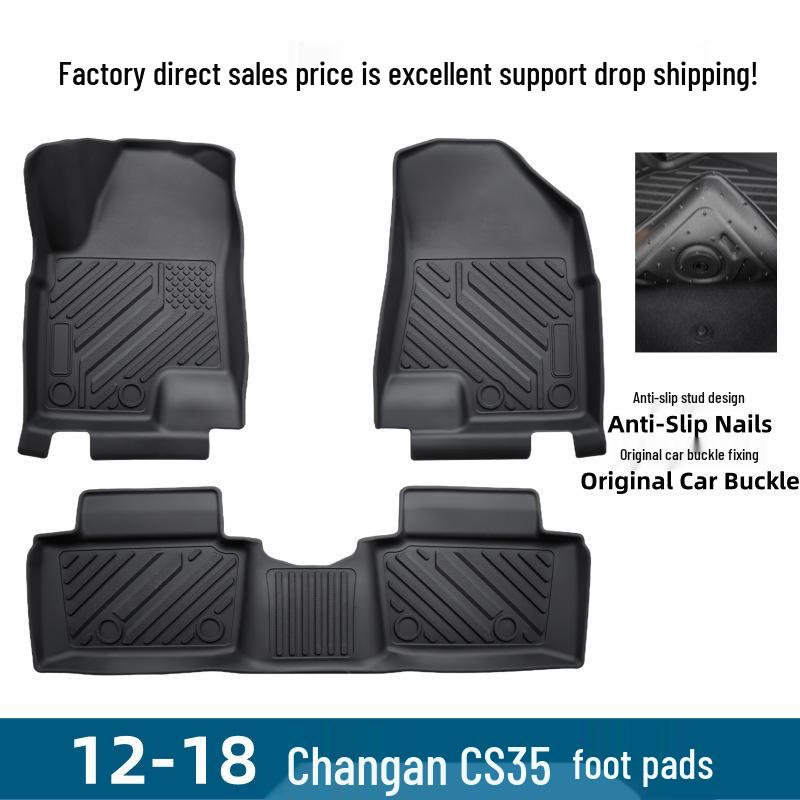 Scratch-Proof, Wear-Resistant TPE Floor Mats for 12-18 Changan CS35