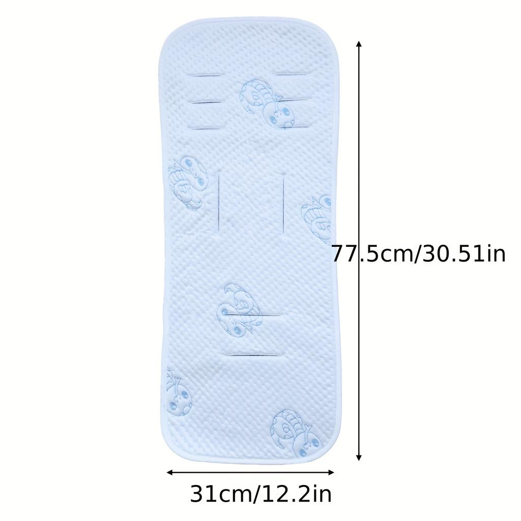 New Cooling Thin Stroller Thickened Cushion Baby Car Seat Breathable Four-Season Universal Washable Machine Mat