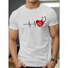 European Size Fashionable Cool Men's Short Sleeve T-shirt Summer T-shirt Top for Men Regular Fit Crew Neck Casual Funny T-shirt