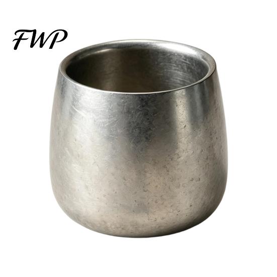 Multipurpose Kitchen Prep Bowls Stainless Steel Cup/Bowl, Industrial Matte Metal Container, Smooth Arc Stackable Food Containers Shatterproof Non-slip