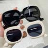 Women Sunglasses  Trendy Vintage Round Female Shades Eyewear Fashion Popular Ins Simple Retro Sun Glasses for Lady