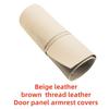 Khaki Beige leather Door panel armrest covers Black For Volkswagen Golf 4 MK4 Jetta Bora 1998 1999 2000 2001 2002 2003 2004 2005