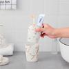 6/7pcs Set Gold Marble Ceramics Bathroom Accessories Set Soap Dispenser/Toothbrush Holder/Tumbler/Soap Dish Bathroom Products