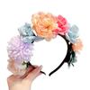 Colorful Children Flower Headband Simulation Flower Bridal Crown Floral Garland  Photograph