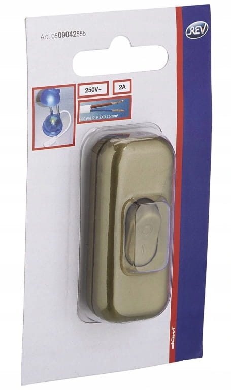 Klik Rocker Switch for Cable, 1-Pole, 2.5A
