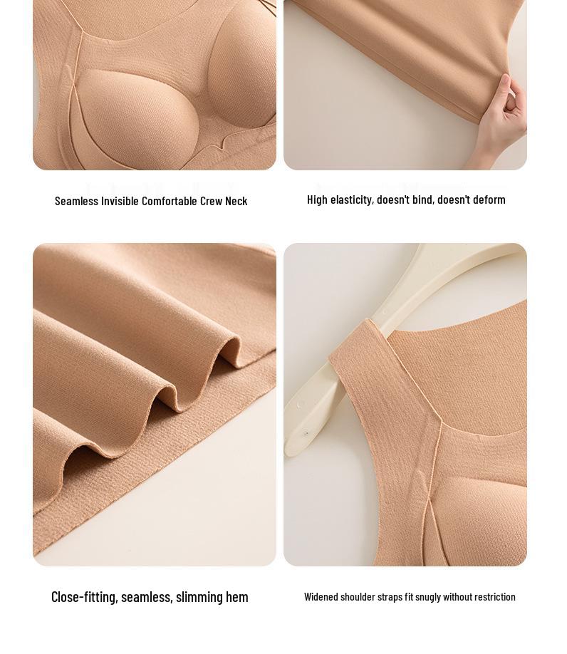 Carsonlan Damen Doppelseitige Samt Antibakterielle Fleeceweste: Dicke nahtlose Basisschicht für Winter & Herbst