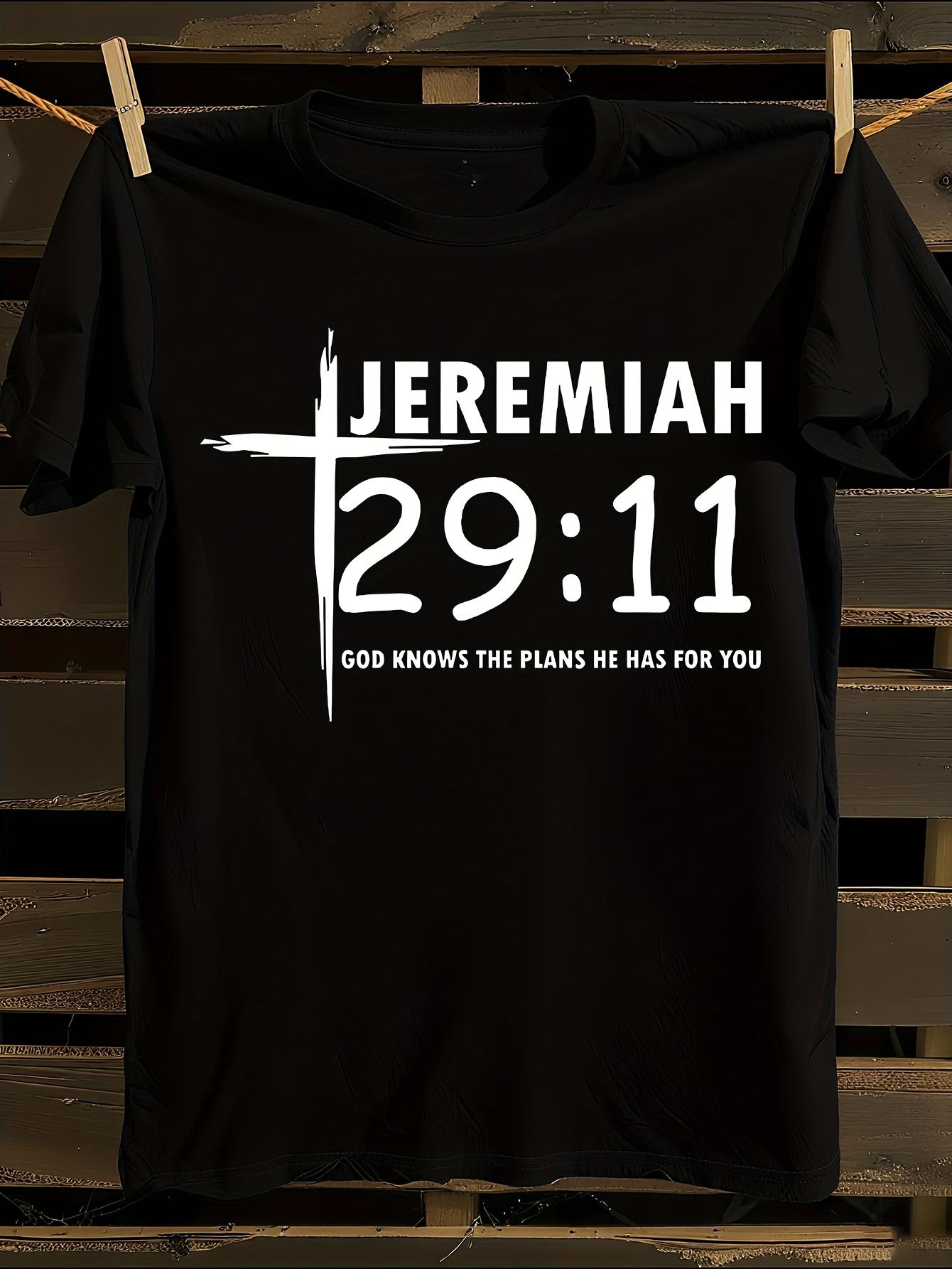 Christian Jeremiah 29:11 Bible Verse T-shirt XXXXL