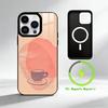 C-coffee Phone Case For iPhone 17 16 15 14 13 12 Pro Max Plus for Mirror Wireless Magnetic Cover