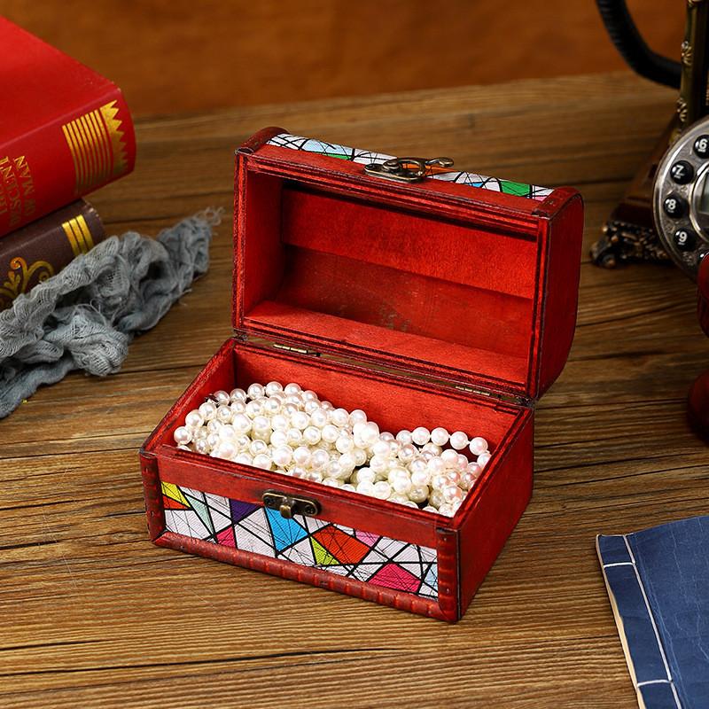 Wooden Jewelry Storage Box For Home Office And Makeup Organization