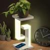 Wireless Charger Stand USB 2 Port Mobile Phone Fast Charging Station Adjustable LED Table Lamp Creative Lights Bedroom Lighting