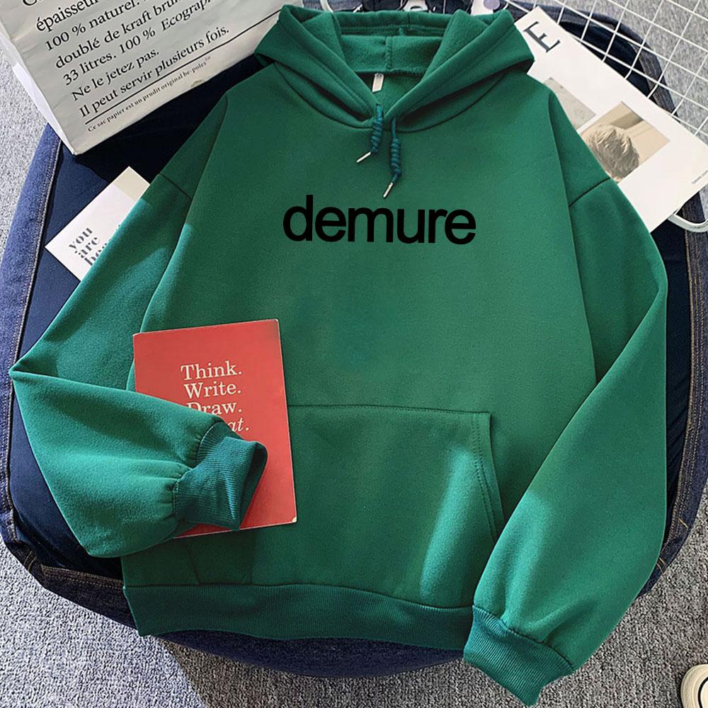 Bescheidene Buchstabenaufdruck Hoodies Lässige Langarm Winter Sweatshirts Damen Herren Kleidung Sudadera Mujer Winter Bequemer Hoodie