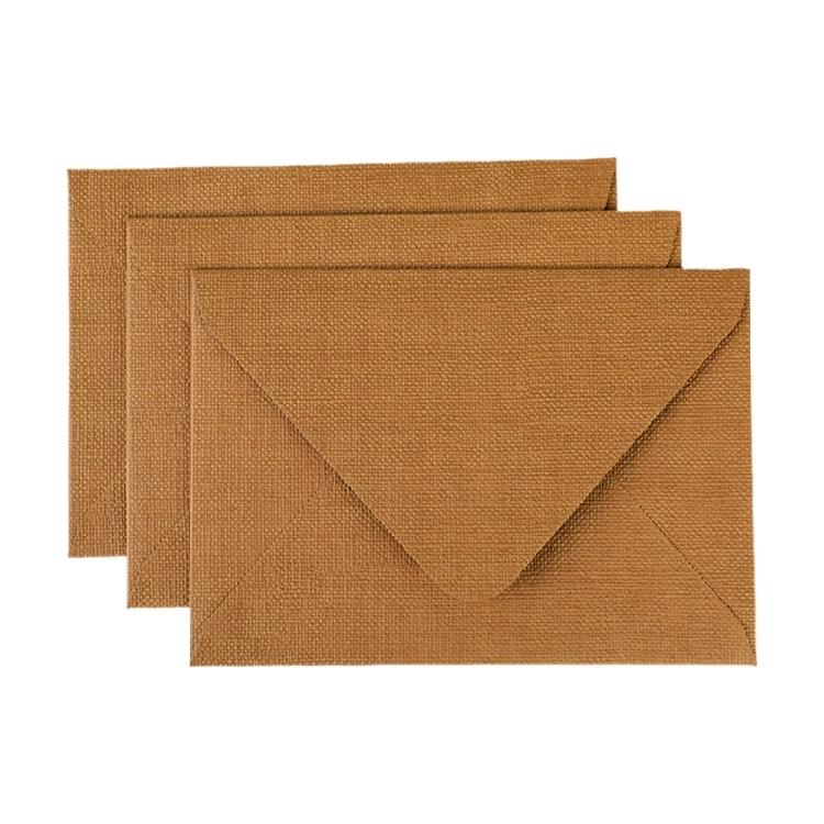 Pack Of 20 A 5 Size Texture Envelope Set In Earth Tone Classical Styles Perfect For Wedding Invitations & Greeting Card