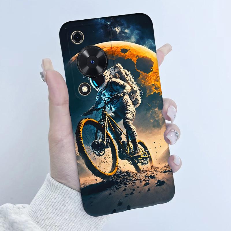 Handyhülle für Huawei Nova Y72 Hüllen 6,75" Niedliche Panda-Astronauten-Abdeckung für Huawei Enjoy 70 NovaY72 MGA-LX3 Weiche Silikonhülle