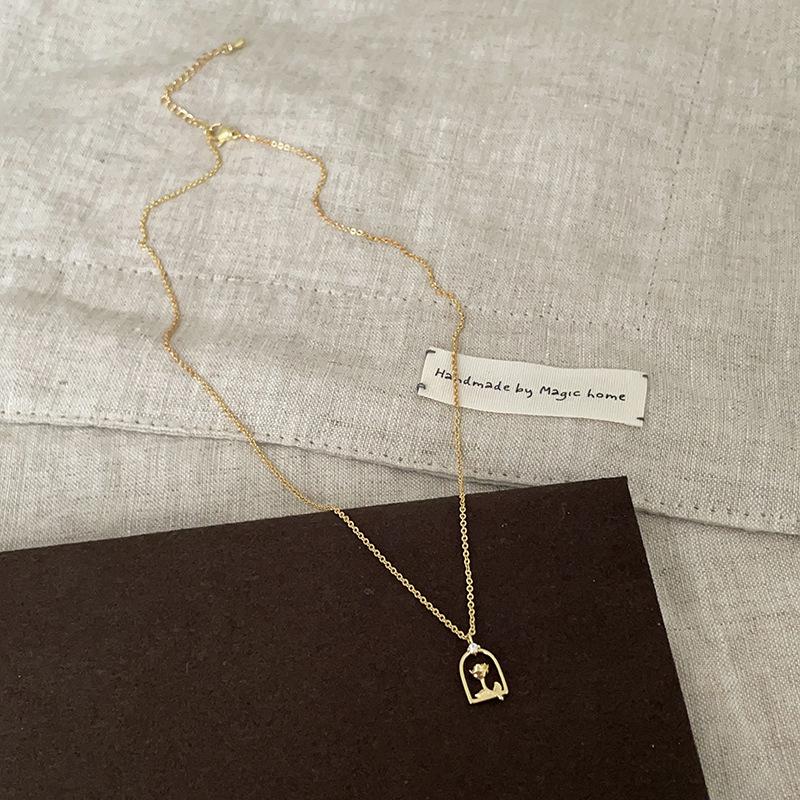 

Niche Design Sense Rose Ожерелье Женское Легкое Роскошное Высококачественное Индивидуальное Модное Трендовое Элегантное Универсальное Ожерелье На Ключицу