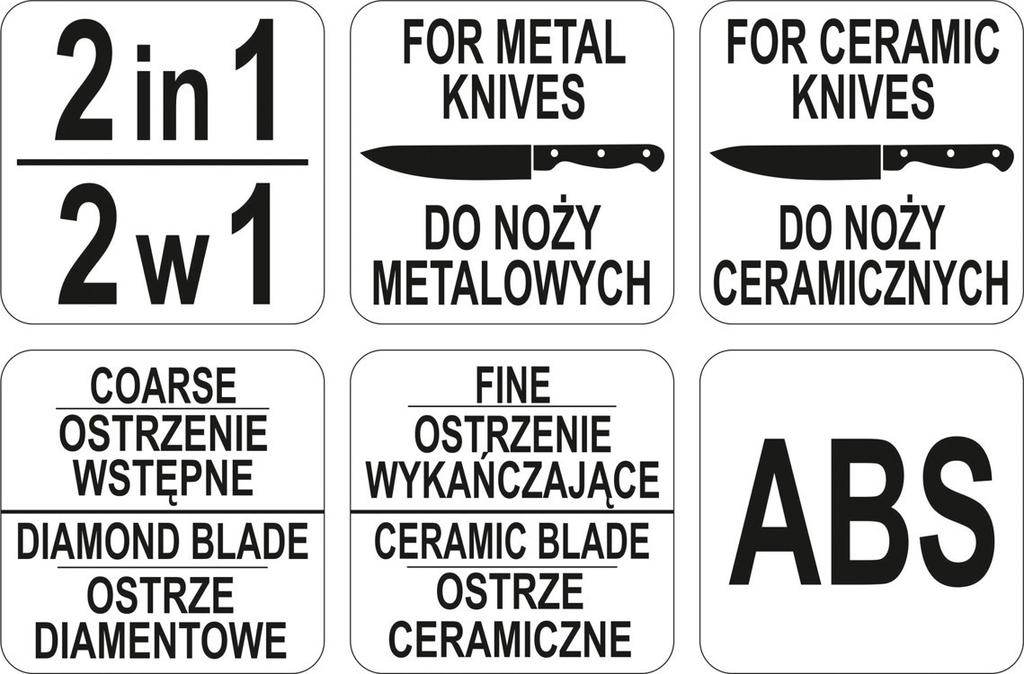 2-in-1 KNIFE SHARPENER / YG-02353 / YATO