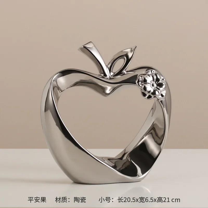 Ping An Fruit Ornaments, Light Luxury, High-end Home Furnishings, Housewarming, New Home, Foyer, Wine Cabinet, TV Cabinet, Apple