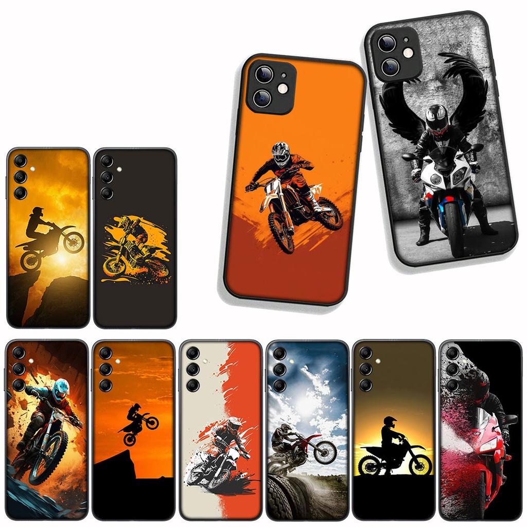 Coque Cover for Apple iPhone 16 11 13 14 15 Pro Max 7 6 8 Plus SE2 SE3 + 16E SE 2022 Case Moto Cross Motorcycle Sports Mobile