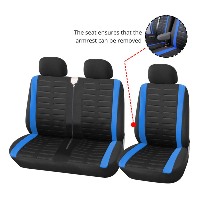 2+1 Seat Covers Car Seat Cover for Transporter/Van,Universal for 2+1 Car Seater,Truck Interior,for Renault Master 3 Seater