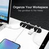 Silikon USB-Kabel-Organizer USB-Ladekabel-Wickler Schreibtisch-Ordnungsmanagement-Clips Kabelhalter für Maus-Kopfhörer-Zubehör
